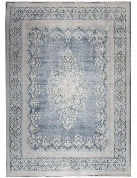 Azul Pakistan Alfombra persa vintage  387 x 297 cm