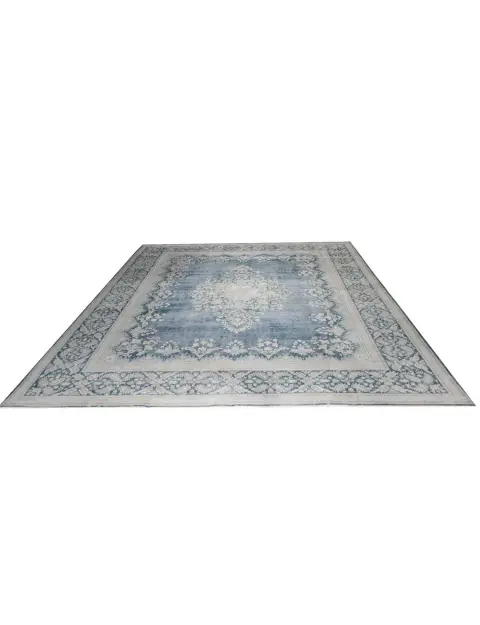 Azul Pakistan Alfombra persa vintage  387 x 297 cm