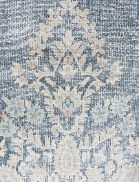 Azul Pakistan Alfombra persa vintage  387 x 297 cm