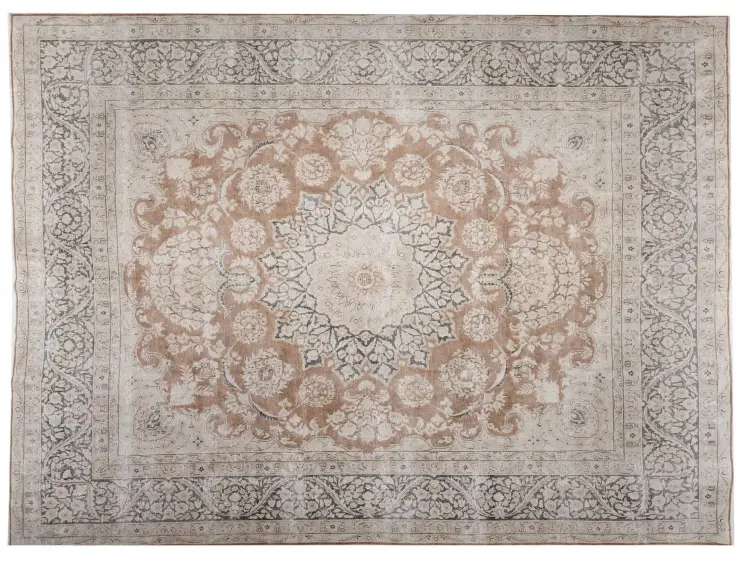 Beige Persien Persischer Vintage Teppich  390 x 303 cm