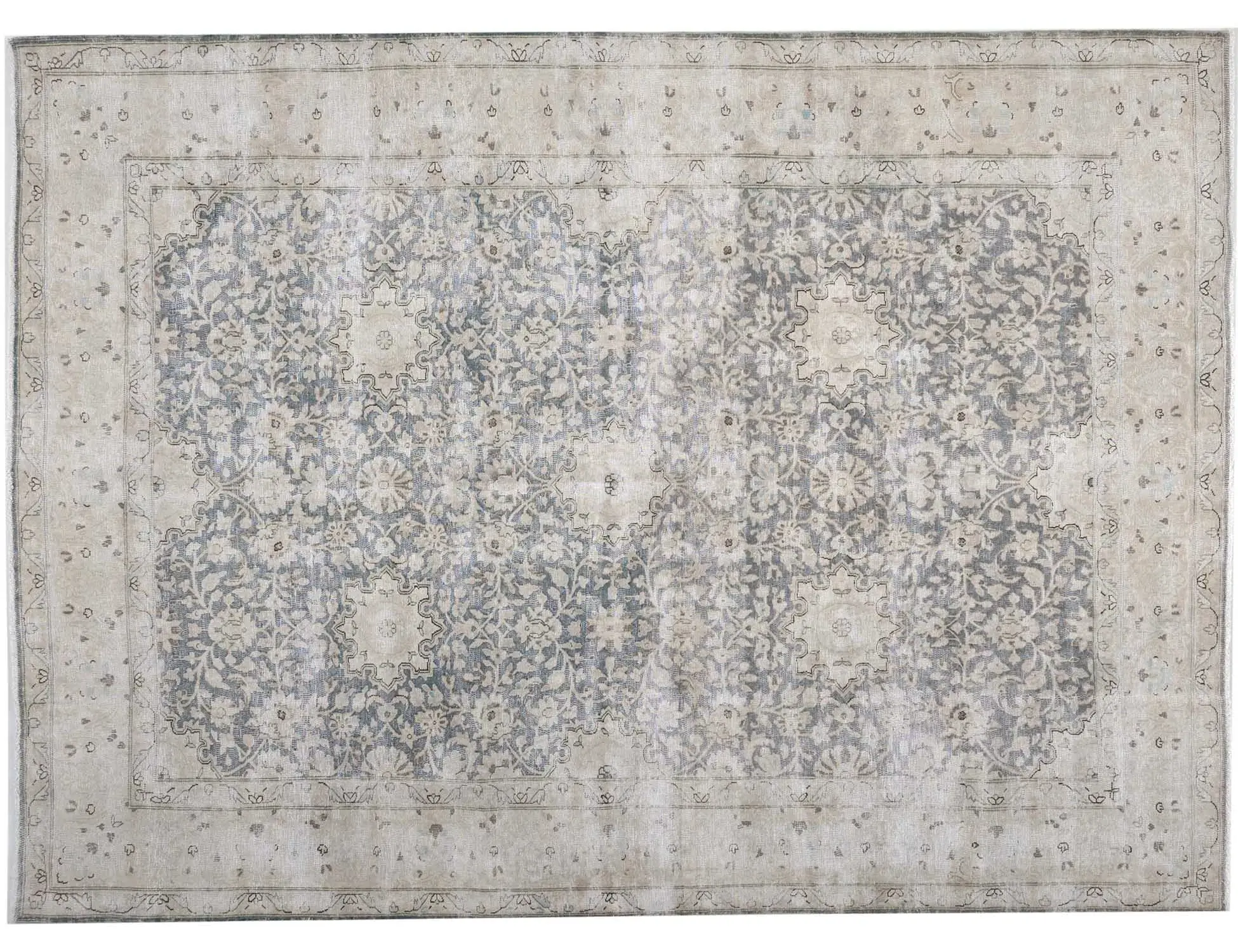 Sininen Persia Persialaiset vintage matot  292 x 206 cm - Ainutlaatuinen käsintehty matto