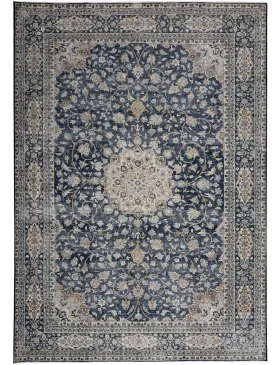 Blau Persien Persischer Vintage Teppich  317 x 203 cm