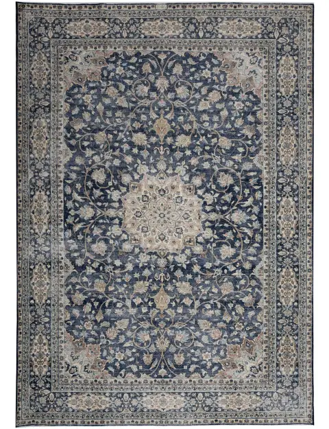 Azul Persia Alfombra persa vintage  317 x 203 cm