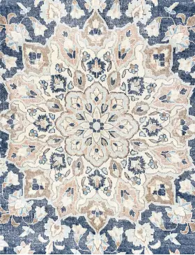 Blau Persien Persischer Vintage Teppich  317 x 203 cm