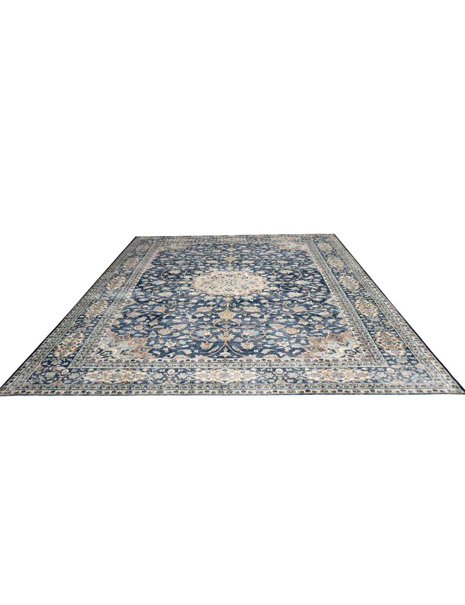 Blue Persia Persian Vintage Carpet  317 x 203 cm - Unique Handmade Carpet