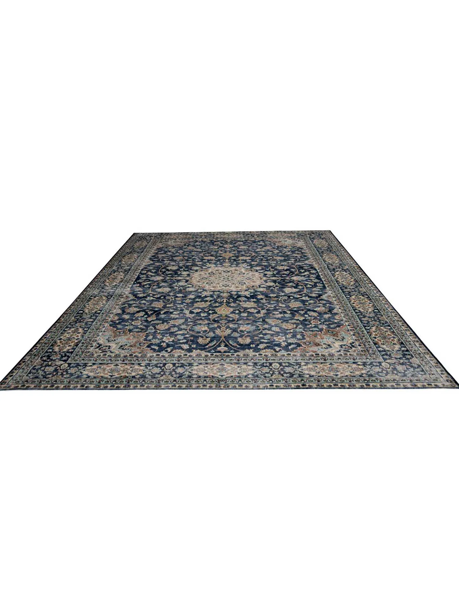 Blue Persia Persian Vintage Carpet  317 x 203 cm - Unique Handmade Carpet