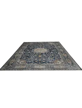 Blau Persien Persischer Vintage Teppich  317 x 203 cm
