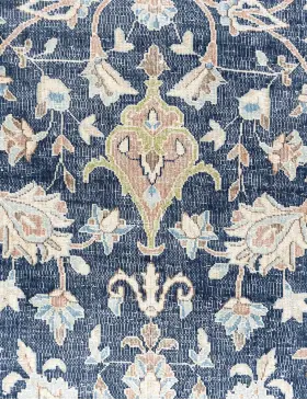 Blau Persien Persischer Vintage Teppich  317 x 203 cm