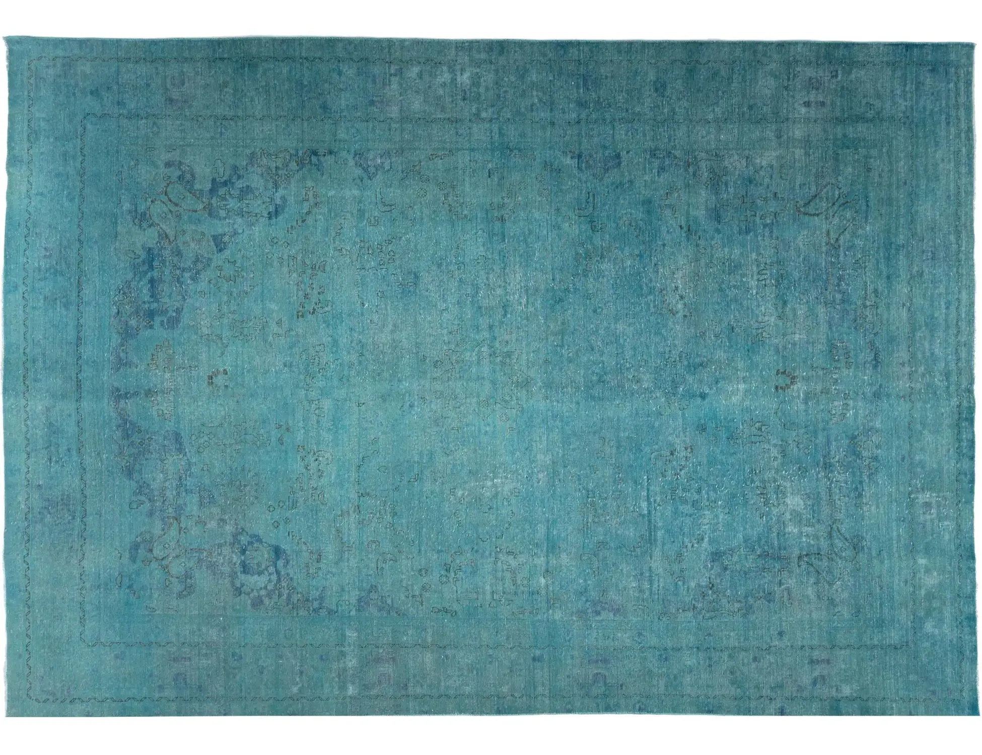 Turkoosi Persia Persialaiset vintage matot  376 x 275 cm - Ainutlaatuinen käsintehty matto