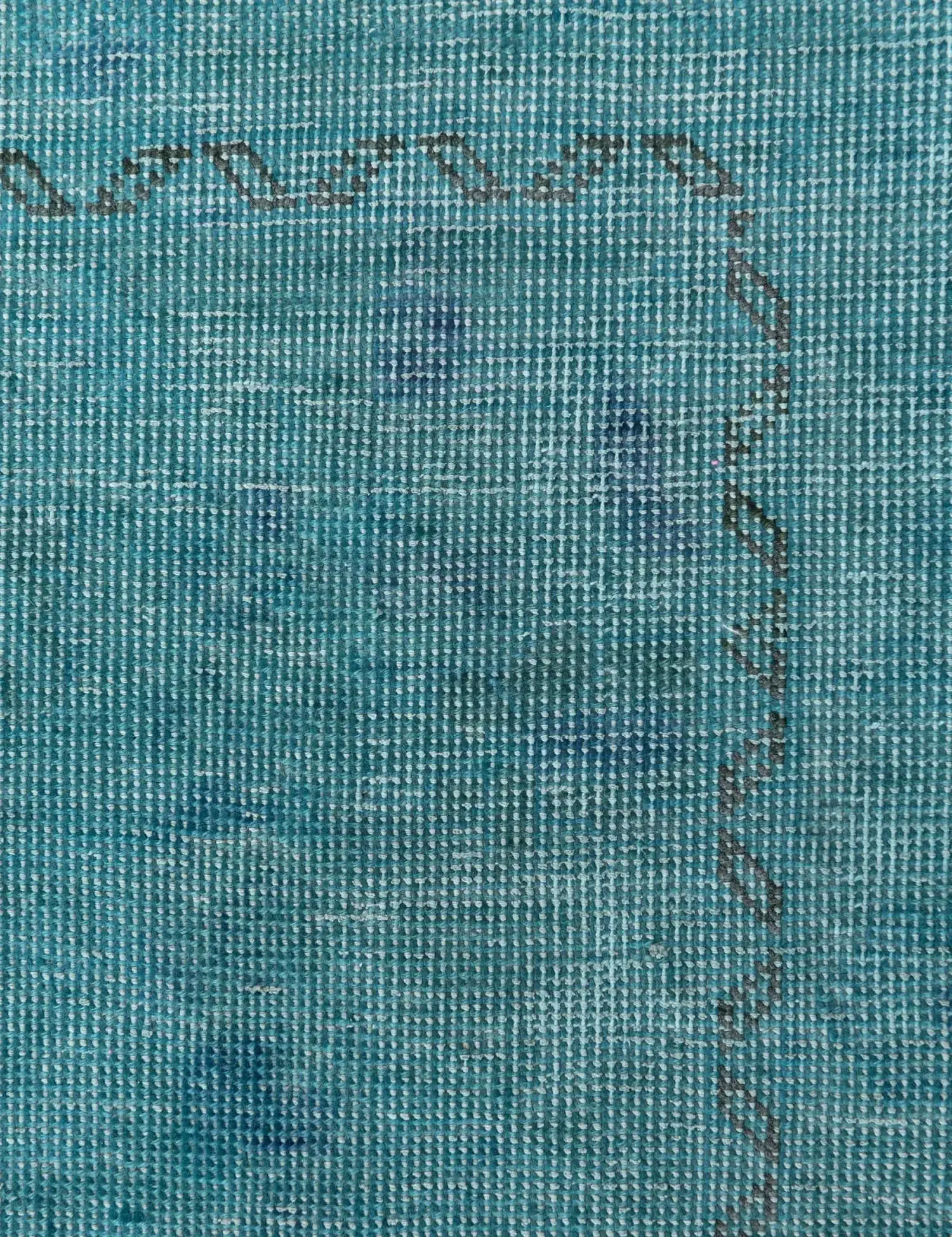 Türkis Persien Persischer Vintage Teppich 376 x 275 cm - Einzigartiger handgefertigter Teppich