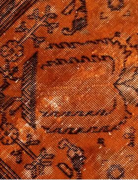 Orange Persien Persischer Vintage Teppich  320 x 227 cm