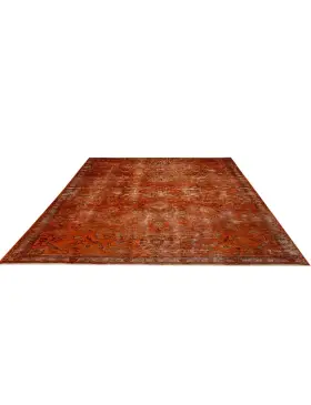Orange Persien Persischer Vintage Teppich  320 x 227 cm