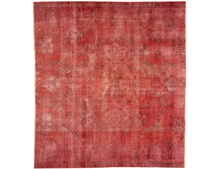 Orange Persien Persisk Vintagetæppe 225 x 236 cm
