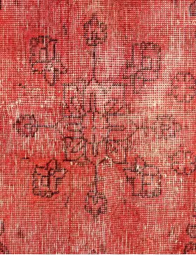 Orange Persien Persisk Vintagetæppe  225 x 236 cm