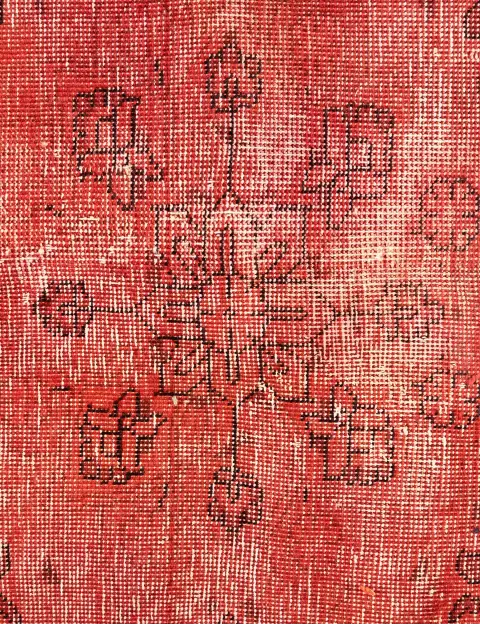 Naranja Persia Alfombra persa vintage  225 x 236 cm