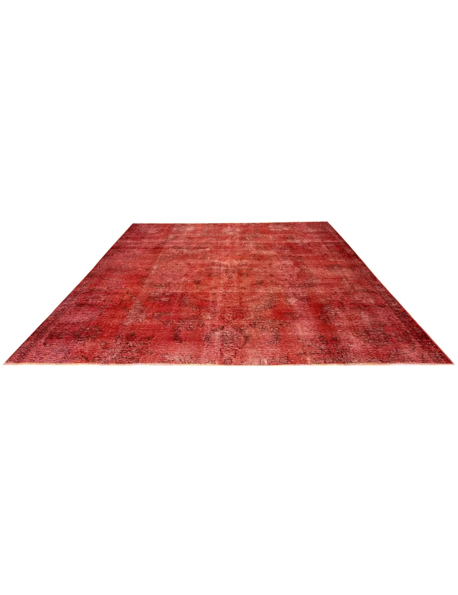 Orange Persia Persian Vintage Carpet 225 x 236 cm - Unique Handmade Carpet