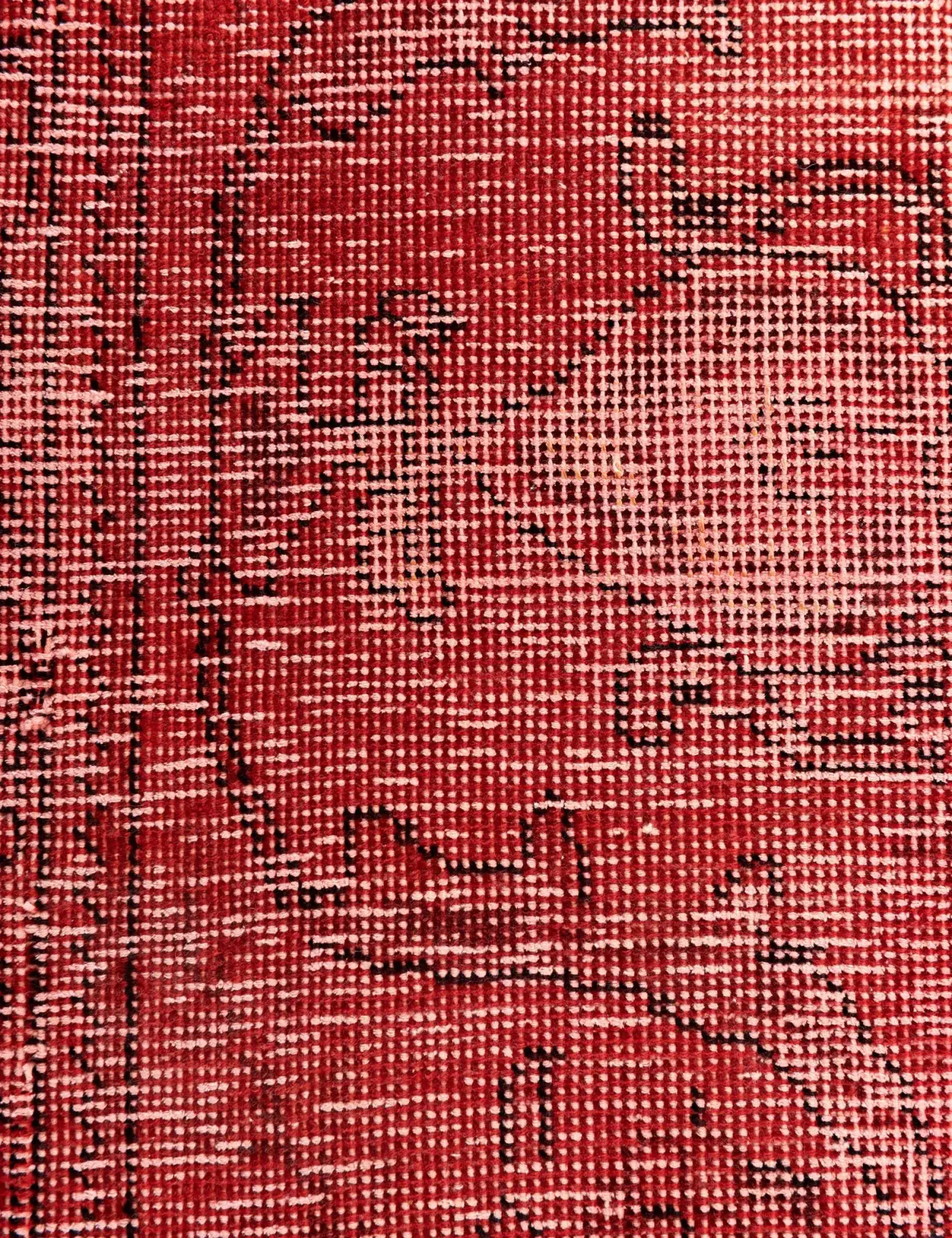 Orange Persia Persian Vintage Carpet 225 x 236 cm - Unique Handmade Carpet