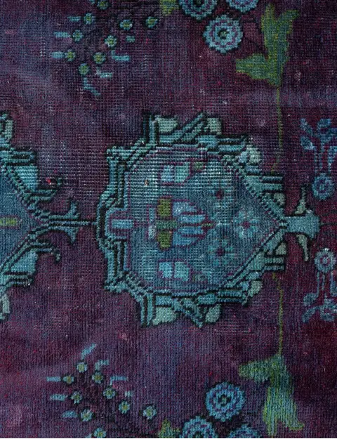 Lila Persien Persisk vintage matta  246 x 162 cm