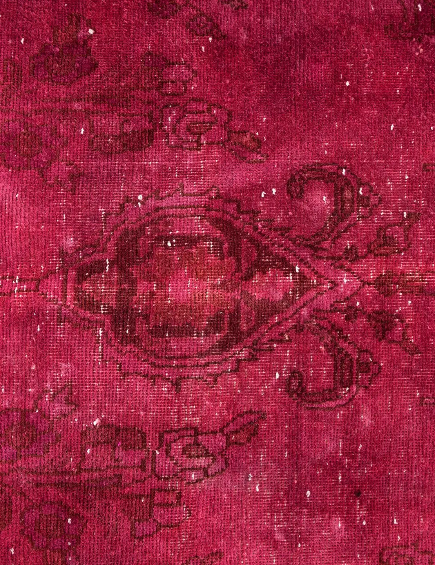 Lila Persien Persischer Vintage Teppich 246 x 165 cm - Einzigartiger handgefertigter Teppich