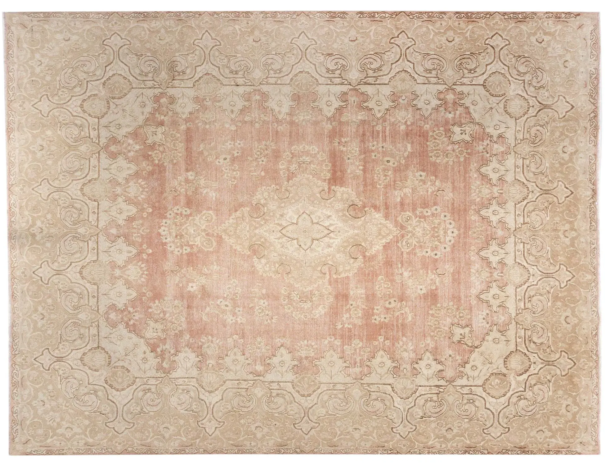 Beige Persa Alfombra persa vintage  389 x 297 cm