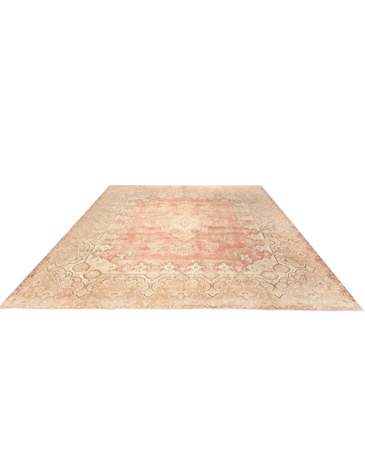 Beige Persa Alfombra persa vintage  389 x 297 cm - Alfombra única hecha a mano