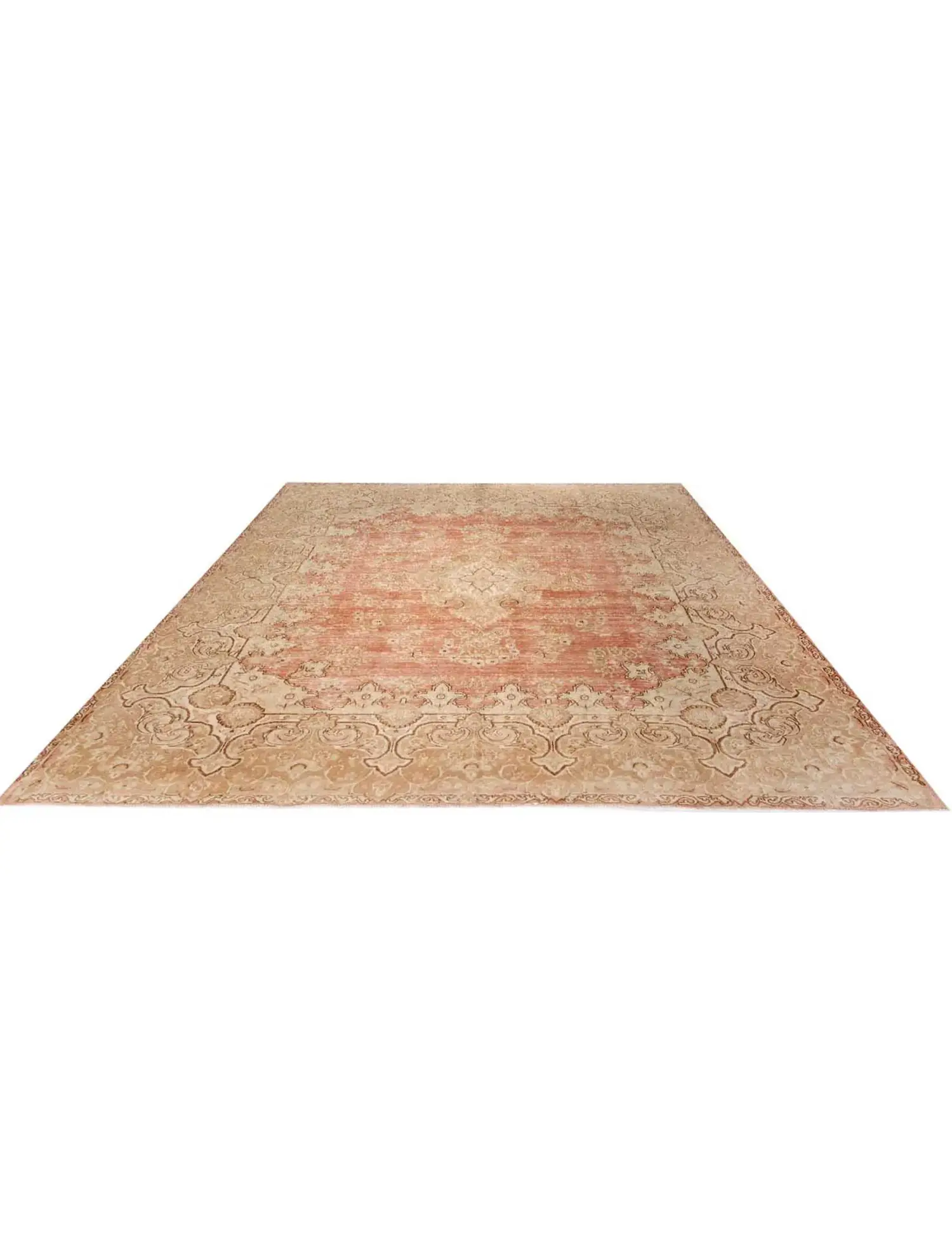 Beige Persa Alfombra persa vintage  389 x 297 cm - Alfombra única hecha a mano