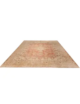 Beige Persien Persisk Vintagetæppe  389 x 297 cm