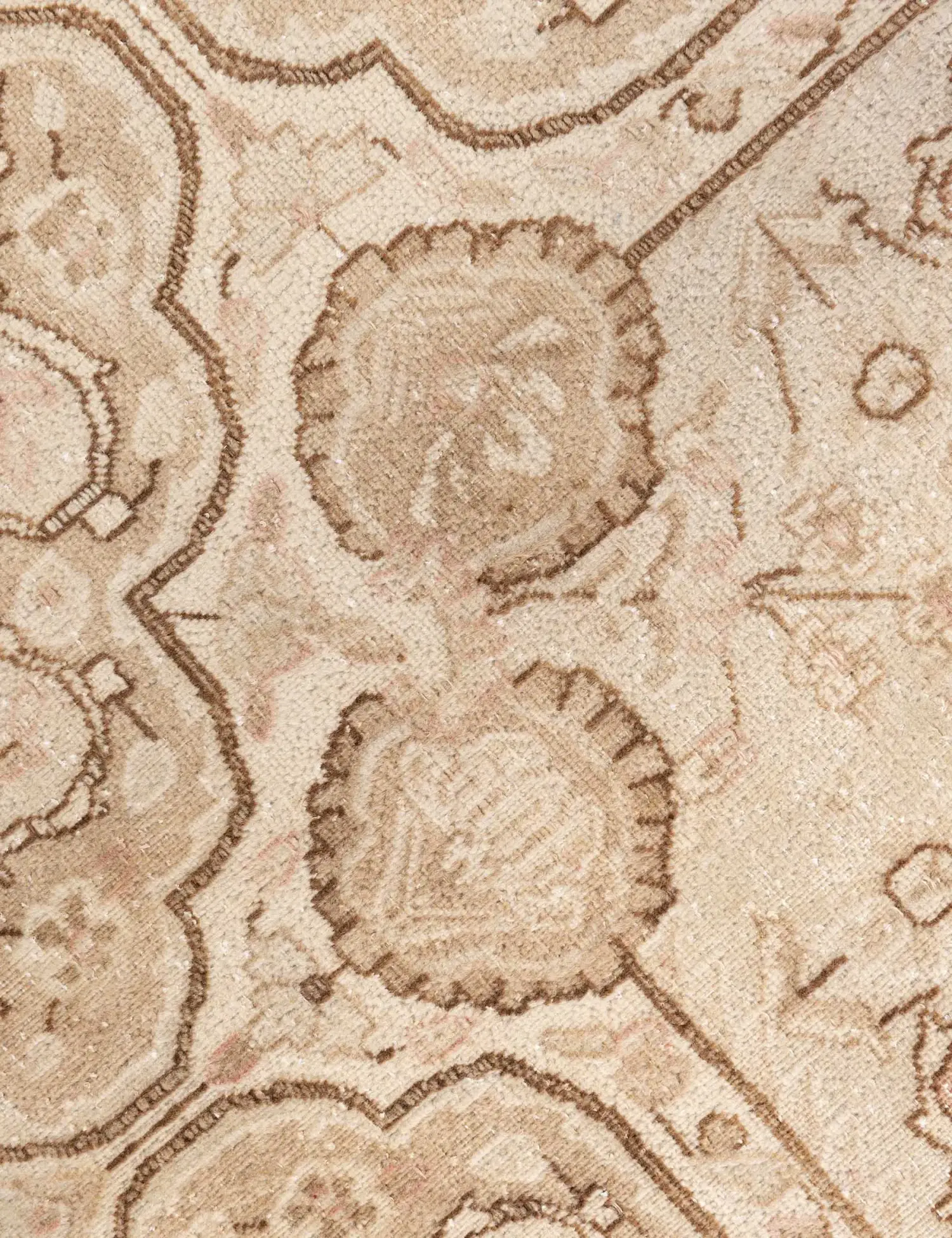 Beige Persa Alfombra persa vintage  389 x 297 cm - Alfombra única hecha a mano