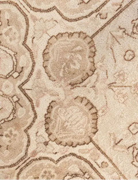 Beige Perzië Perzisch Vintage Tapijt  389 x 297 cm