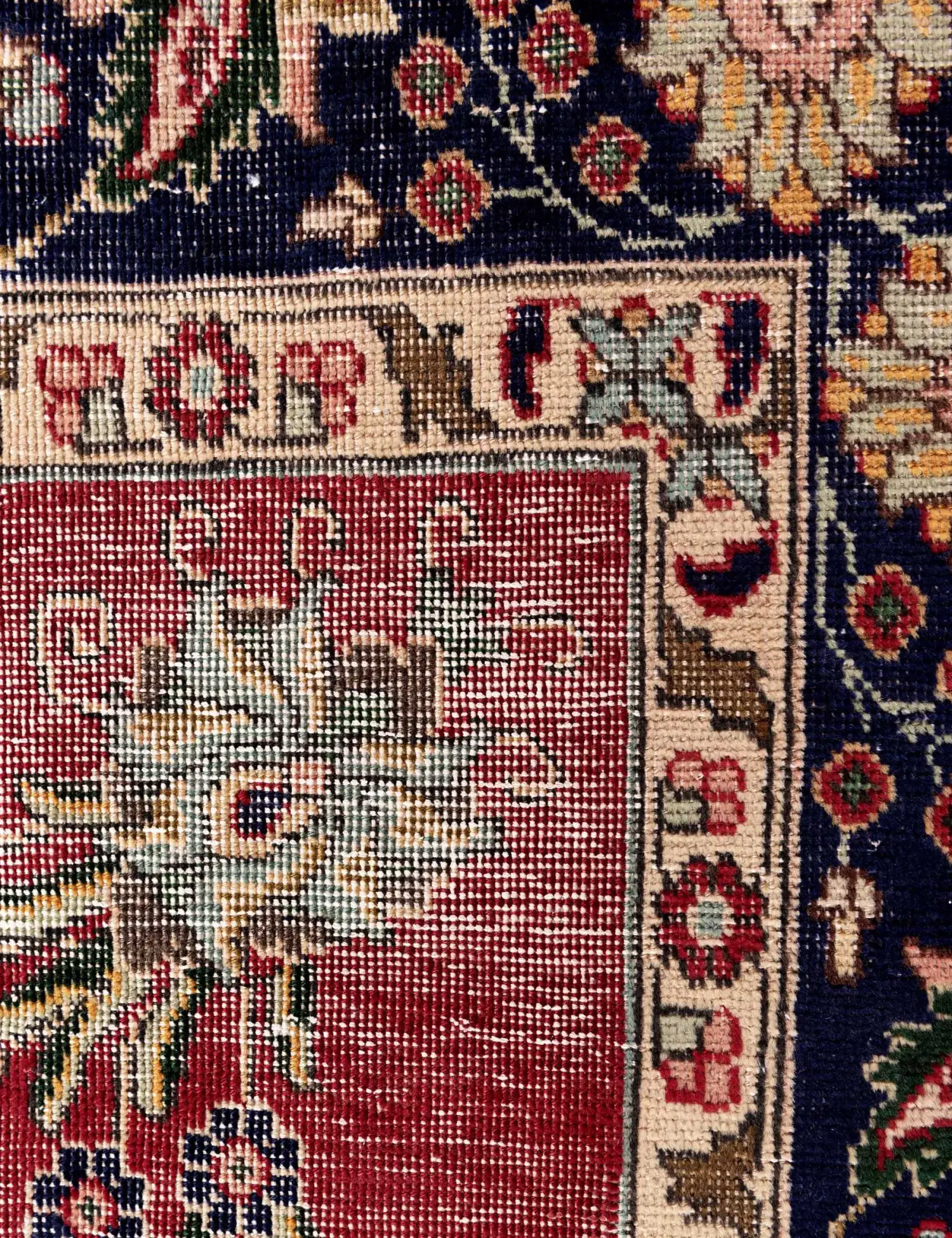 Flerfarge persia Persisk vintage teppe 344 x 247 cm - Unikt håndlaget teppe