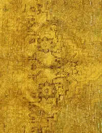 Amarillo Turquía Alfombra vintage  275 x 178 cm
