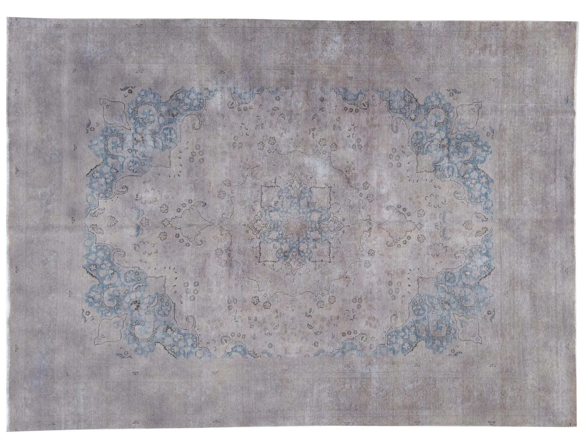 Gris Persa Alfombra persa vintage 370 x 277 cm