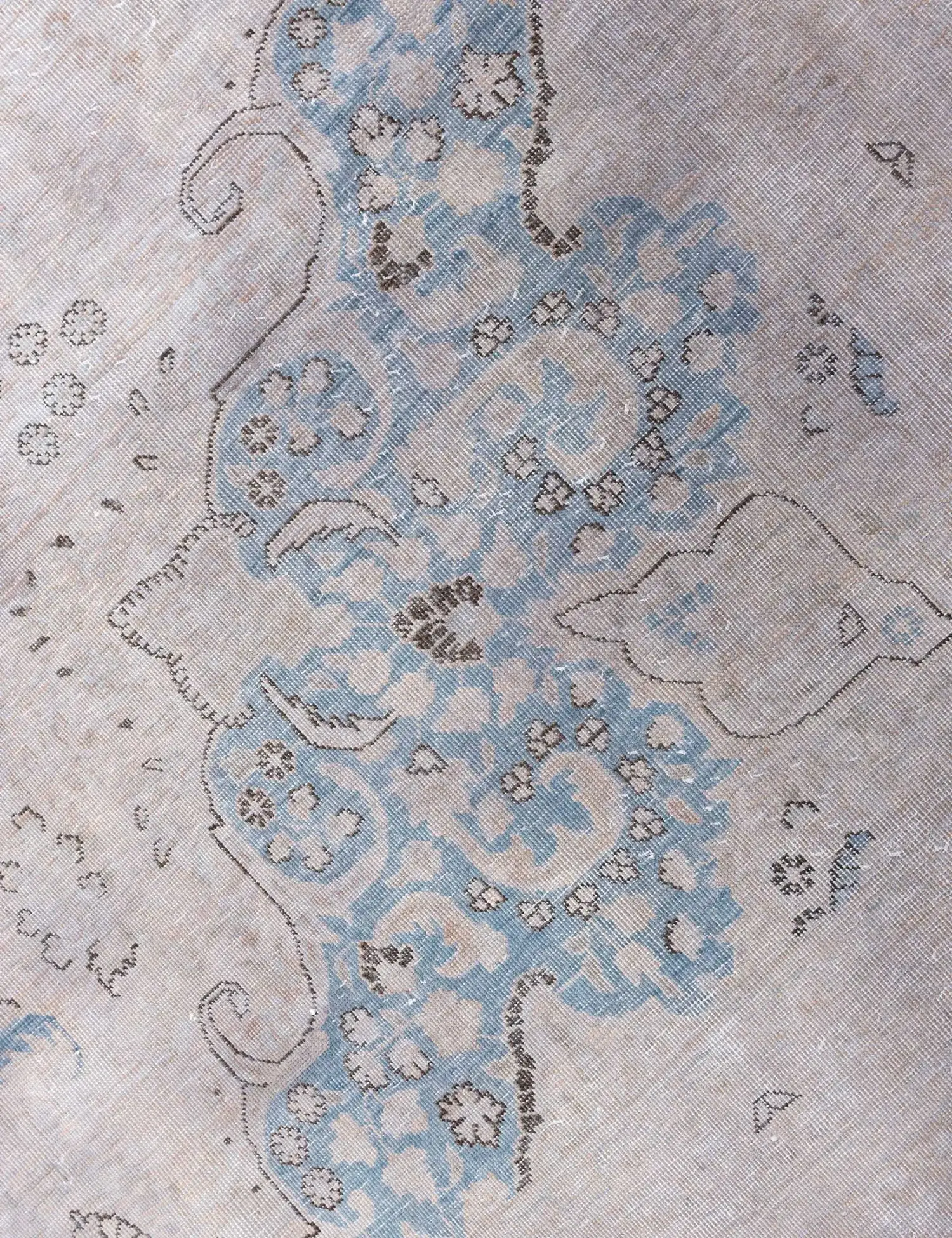Gris Persa Alfombra persa vintage 370 x 277 cm - Alfombra única hecha a mano