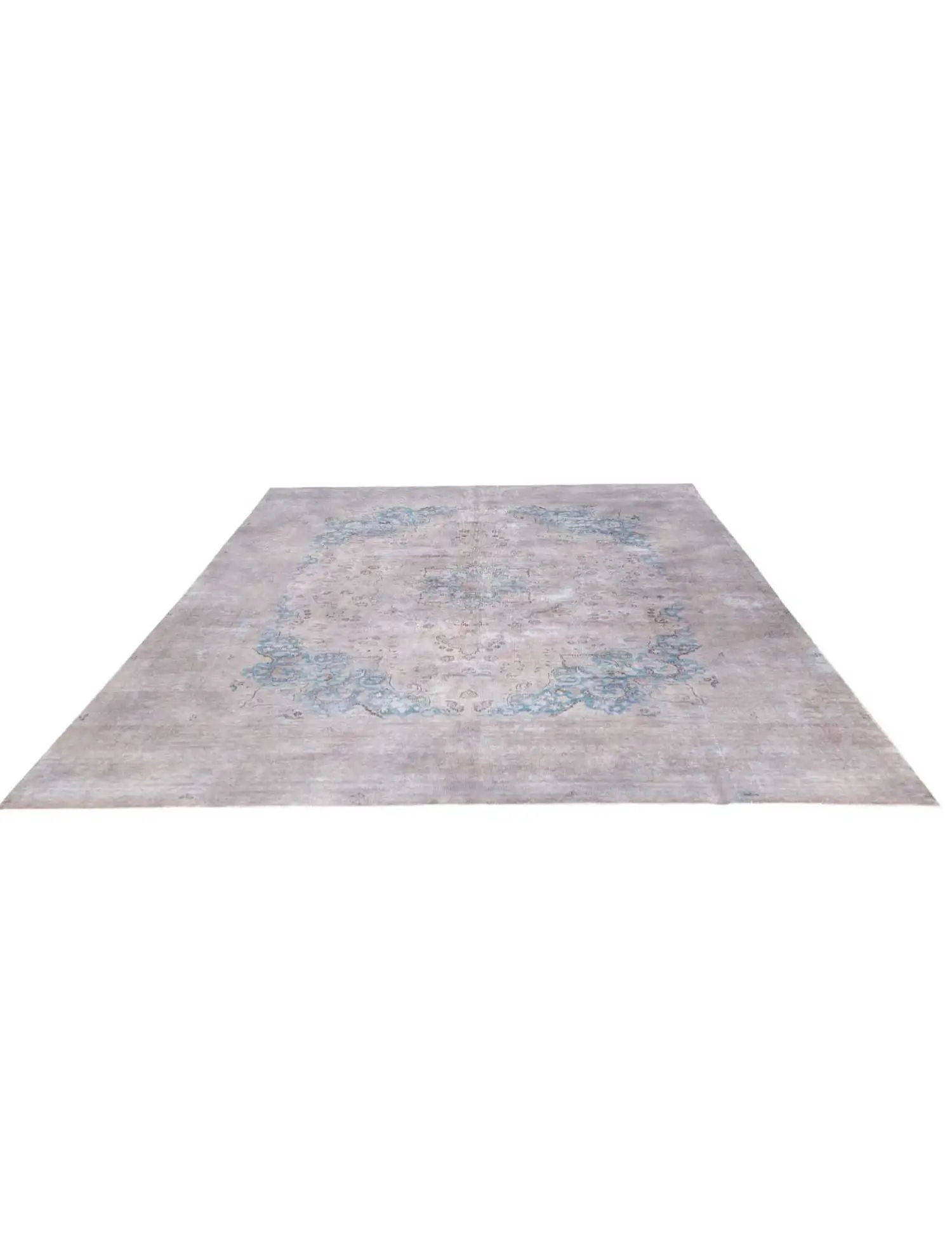 Gris Persa Alfombra persa vintage 370 x 277 cm - Alfombra única hecha a mano