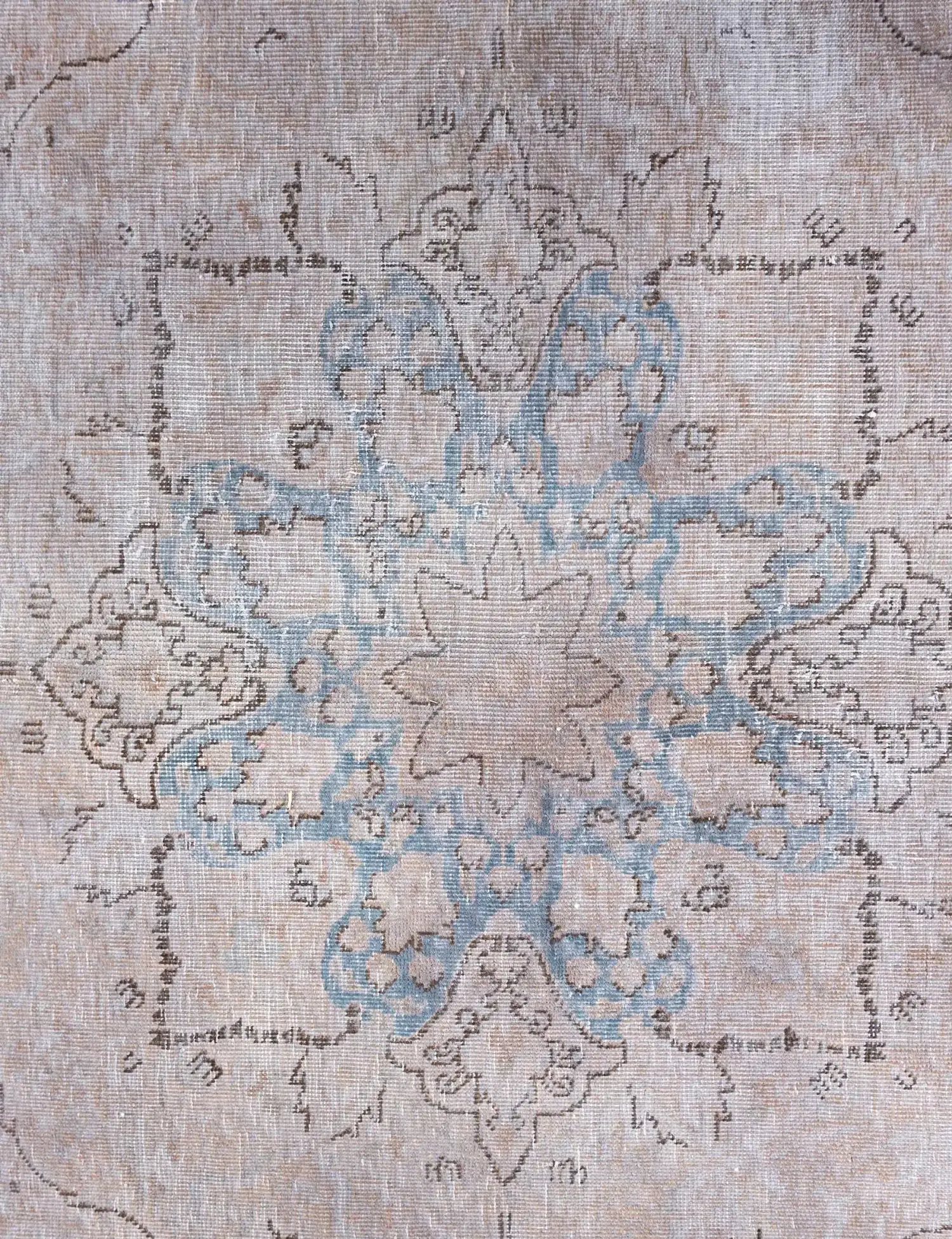 Gris Persa Alfombra persa vintage 370 x 277 cm - Alfombra única hecha a mano