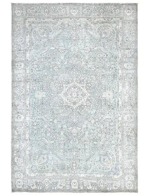 Blau Persien Persischer Vintage Teppich  293 x 197 cm
