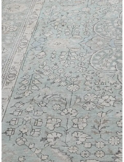 Blau Persien Persischer Vintage Teppich  293 x 197 cm
