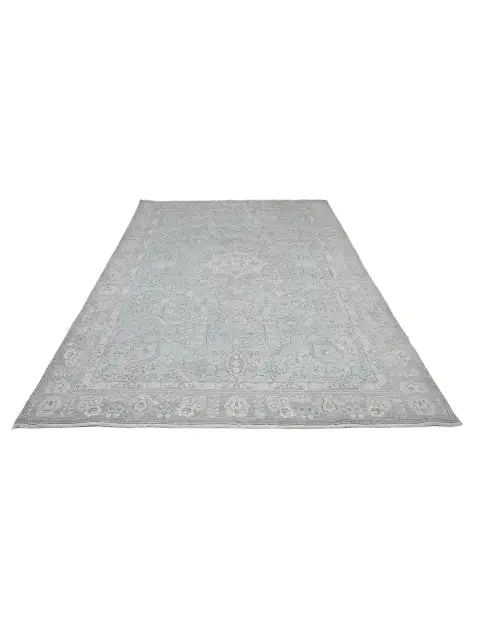 Blau Persien Persischer Vintage Teppich  293 x 197 cm