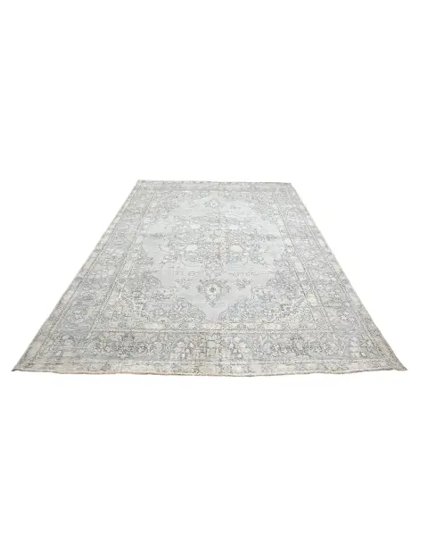 Blau Persien Persischer Vintage Teppich  303 x 203 cm