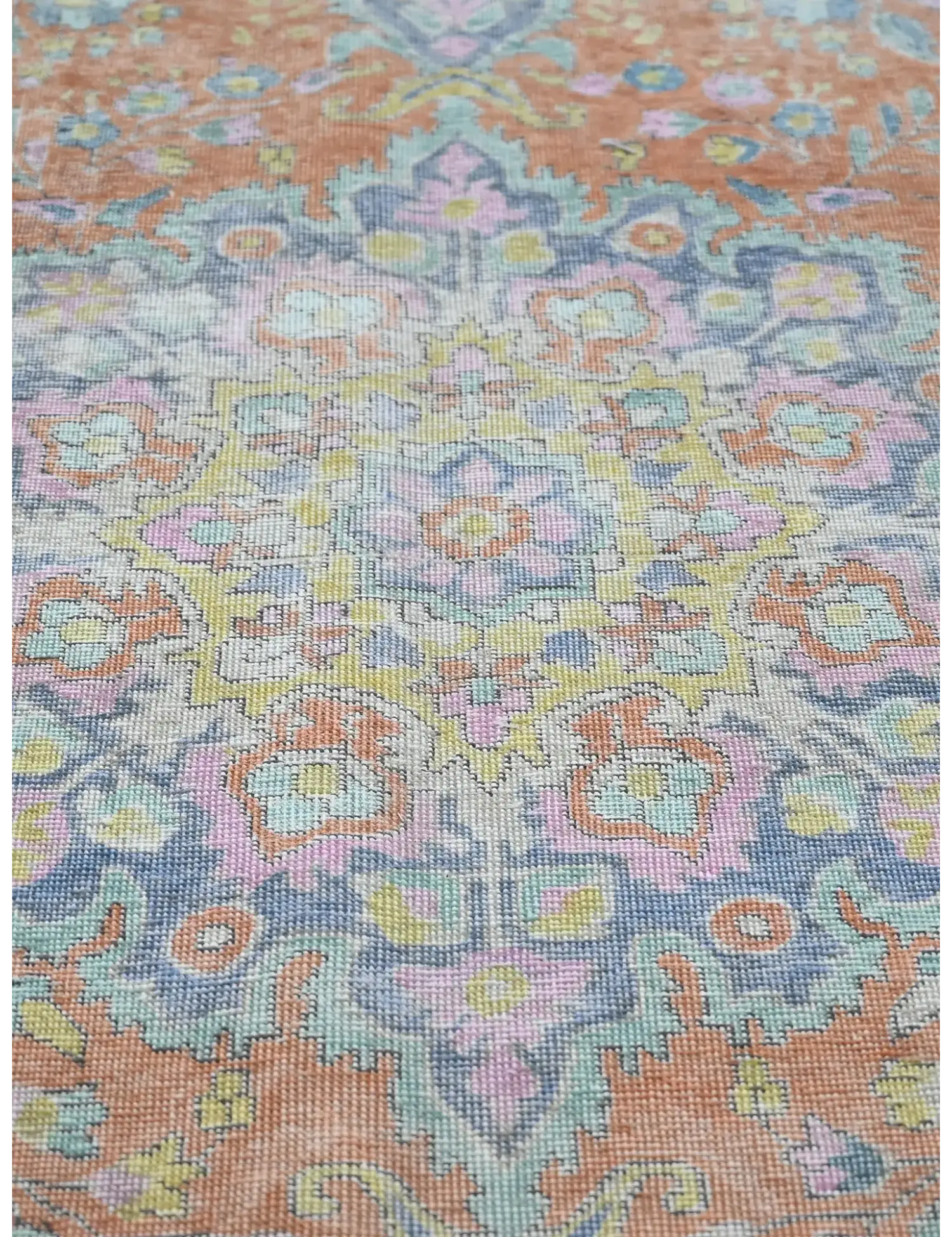 Braun Persien Persischer Vintage Teppich  290 x 199 cm - Einzigartiger handgefertigter Teppich