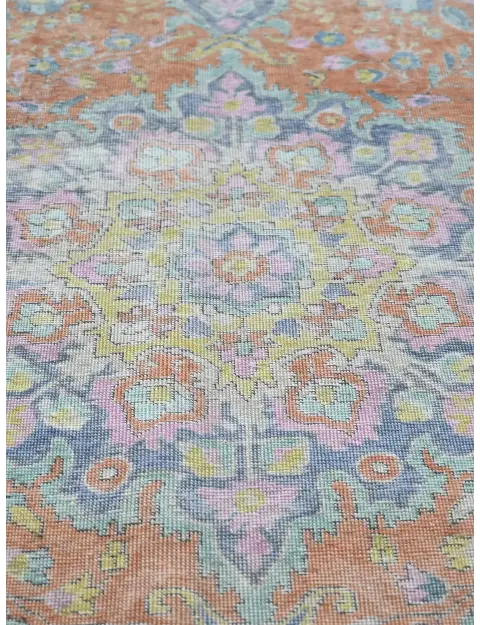 Braun Persien Persischer Vintage Teppich  290 x 199 cm
