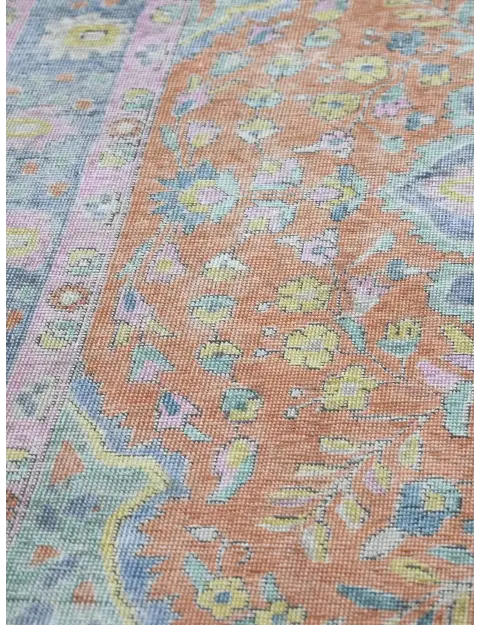 Braun Persien Persischer Vintage Teppich  290 x 199 cm
