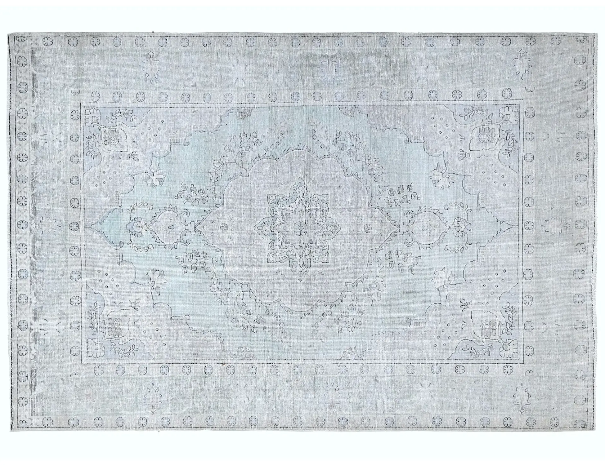 Blau Persien Persischer Vintage Teppich  288 x 197 cm