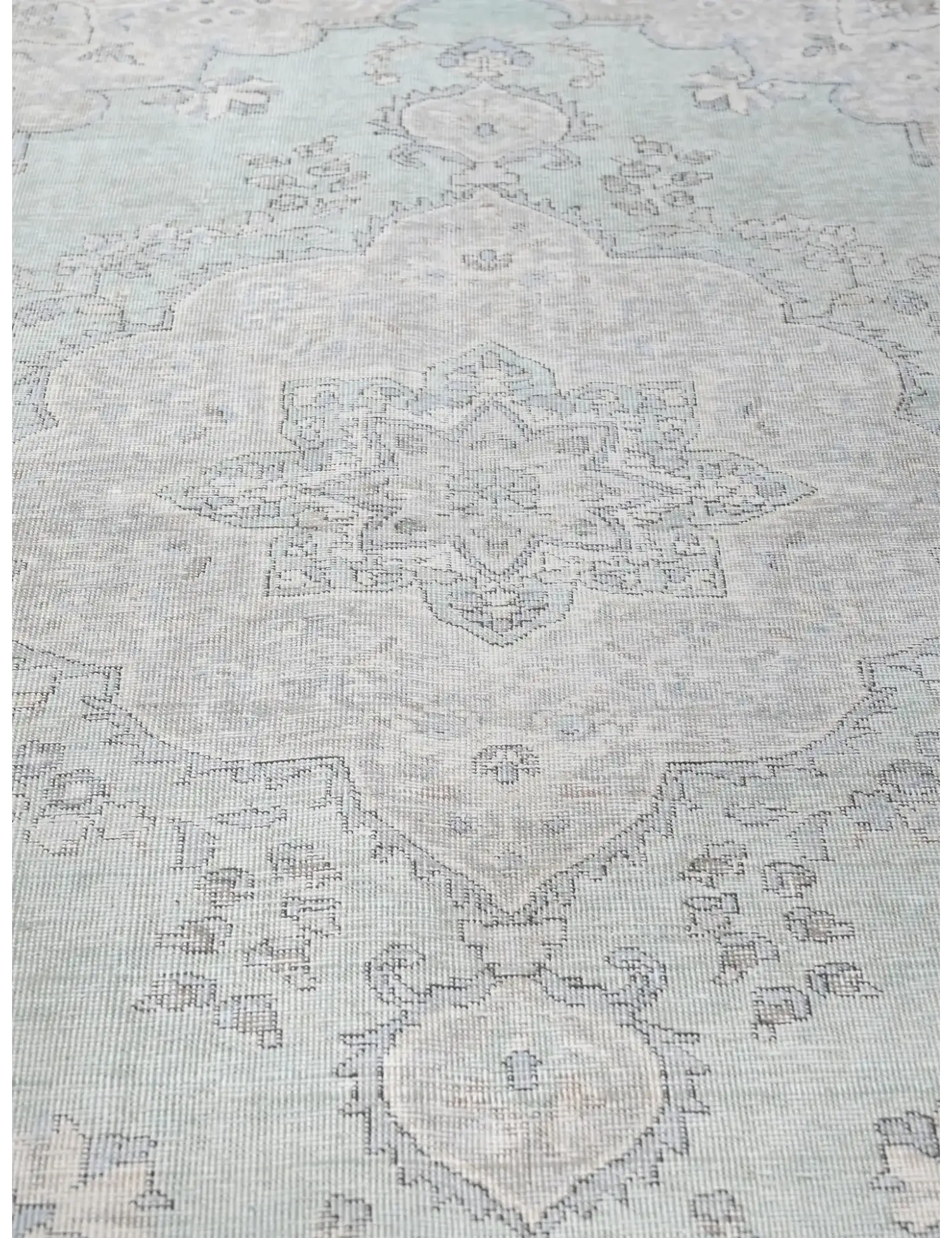 Blau Persien Persischer Vintage Teppich  288 x 197 cm - Einzigartiger handgefertigter Teppich