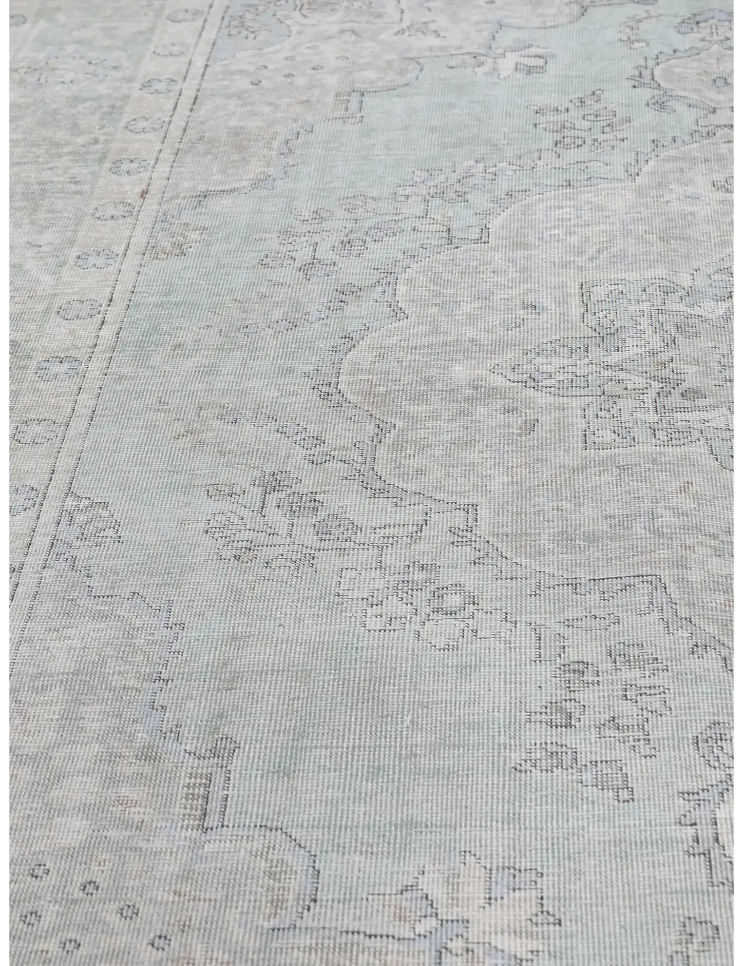 Blau Persien Persischer Vintage Teppich  288 x 197 cm - Einzigartiger handgefertigter Teppich