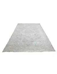 Grau Persien Persischer Vintage Teppich  292 x 198 cm