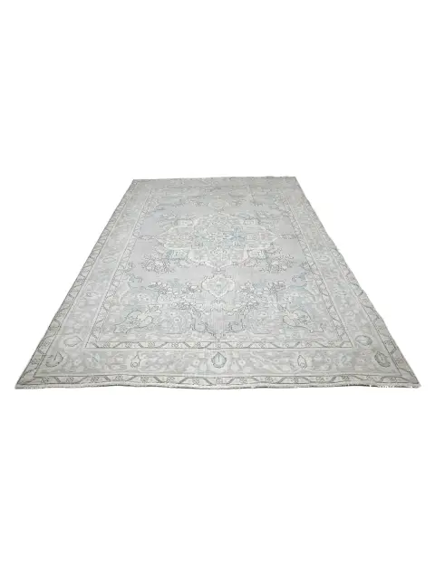 Grau Persien Persischer Vintage Teppich  292 x 198 cm
