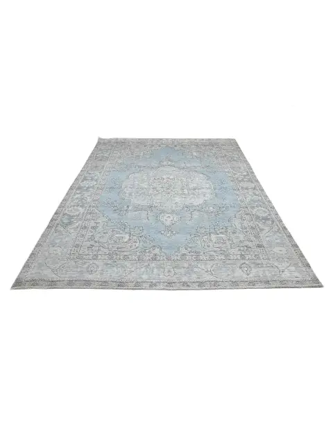 Blau Persien Persischer Vintage Teppich  270 x 201 cm