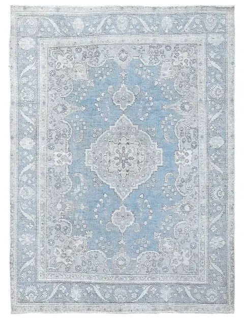 Blau Persien Persischer Vintage Teppich  278 x 201 cm
