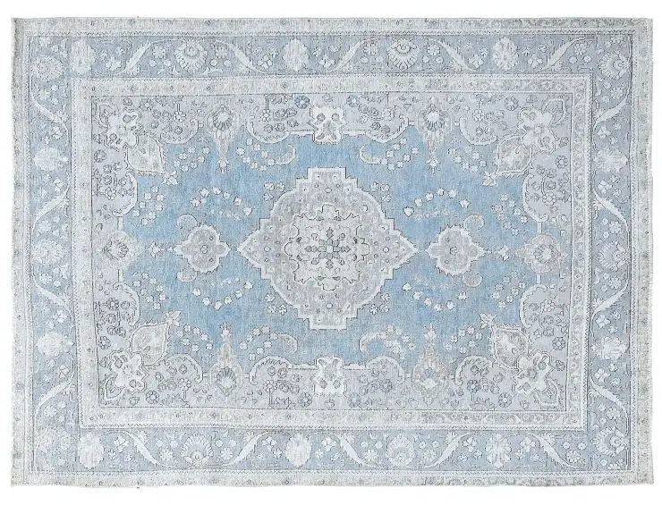 Blau Persien Persischer Vintage Teppich  278 x 201 cm